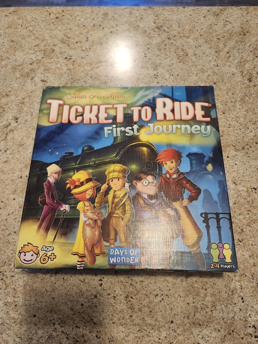 Ticket to Ride: First Journey Kids Board Game - Blue